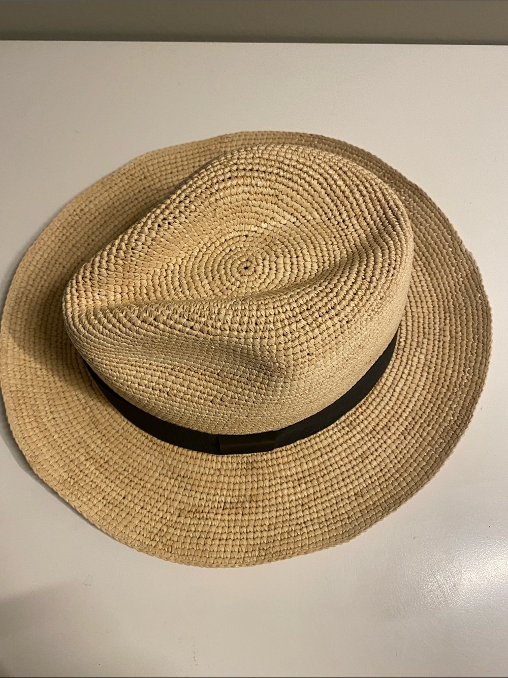 Cuyana Straw Ecuador Straw Hat with Black Band Natural - Picture 4 of 9